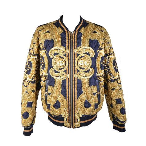 replica versace bomber jacket|versace bomber jacket men's.